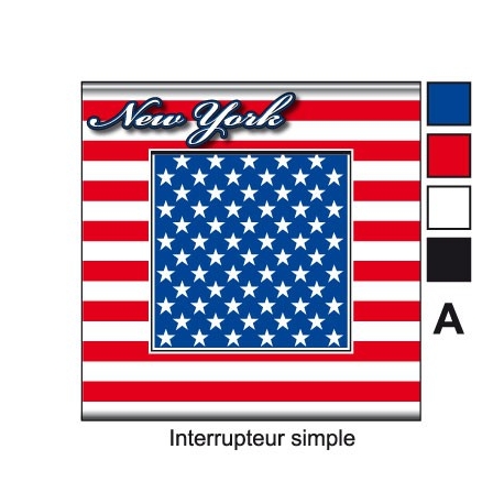 Sticker prise drapeau Américain universel