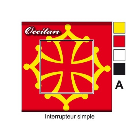 sticker prise drapeau occitan universel