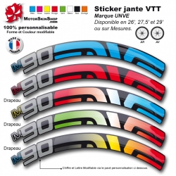Sticker jante ENVE 2015 VTT M60 M70 M90