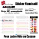 Sticker nominatif Vélo et Casque Oblique personnalisable