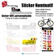 Sticker nom Vélo cadre et selle personnalisable