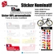 Sticker nom Vélo cadre et selle personnalisable