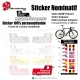 Sticker nom Vélo cadre et selle personnalisable