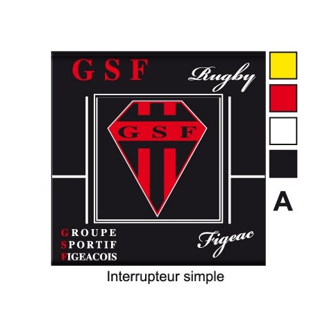 Sticker Prise et Interrupteur électrique GSF Figeac