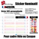 Sticker nominatif Vélo Casque personnalisable