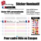 Sticker nominatif Vélo Casque personnalisable