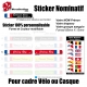 Sticker nominatif Vélo Casque personnalisable