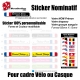 Sticker nominatif Vélo Casque personnalisable