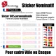 Sticker nominatif Vélo Casque personnalisable