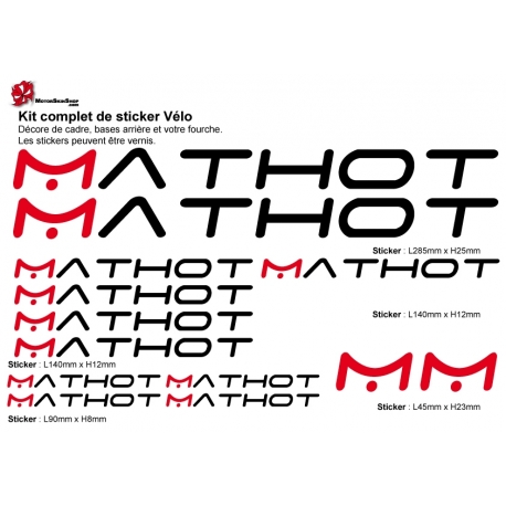 Sticker Mathot Cadre Vélo