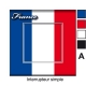 Sticker Prise et Interrupteur électrique drapeau Français