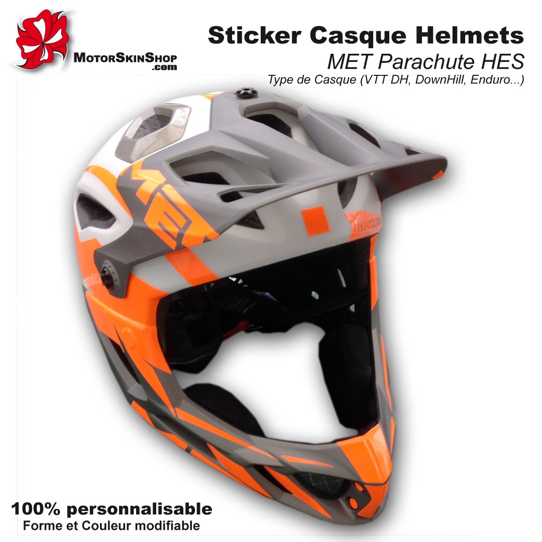 kit déco Casque MTB intégrale 100% perso