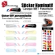 Sticker nominatif Casque MET Parachute VTT