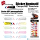 Sticker nominatif Casque MET Parachute VTT