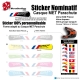 Sticker nominatif Casque MET Parachute VTT