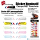 Sticker nominatif Casque MET Parachute VTT