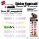 Sticker nominatif Casque MET Parachute VTT