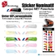 Sticker nominatif Casque MET Parachute VTT