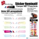 Sticker nominatif Casque MET Parachute VTT