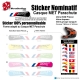 Sticker nominatif Casque MET Parachute VTT