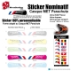 Sticker nominatif Casque MET Parachute VTT