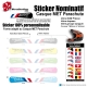 Sticker nominatif Casque MET Parachute VTT