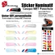 Sticker nominatif Casque MET Parachute VTT