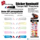 Sticker nominatif Casque MET Parachute VTT