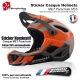 Sticker nominatif Casque MET Parachute VTT