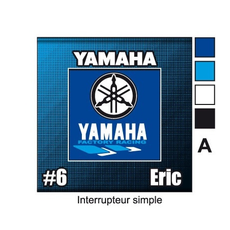 Sticker Prise et Interrupteur électrique Yamaha