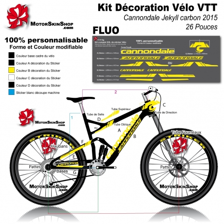 sticker cadre VTT cannondale jekyll 2015