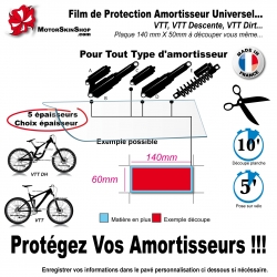 Film de Protection Fourche Amortisseur Universel