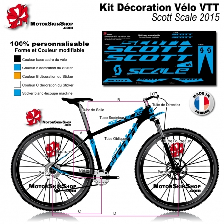 Sticker cadre Scott Scale 2015 VTT