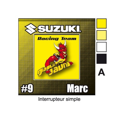 Sticker Prise et Interrupteur électrique Suzuki
