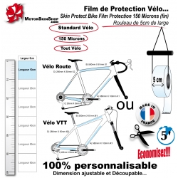 Kit Film Protection VTT sur mesure personnalisé a vos dimensions et  épaisseur