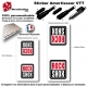 Sticker Amortisseur VTT RockShox Blanc Bonbonne