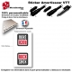 Sticker Amortisseur VTT RockShox Blanc Bonbonne