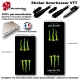 Sticker Amortisseur VTT Monster Energy Noir Bonbonne