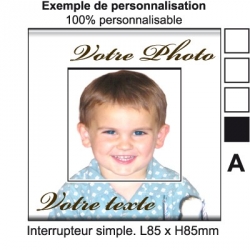 Sticker Prise personnalisable interrupteur perso