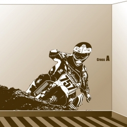 Sticker poster Moto Cross grand format