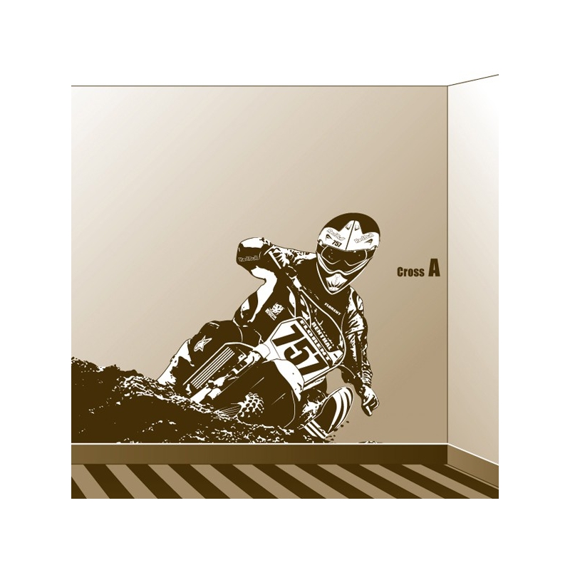 sticker poster Moto Cross grand format 100% personnalisable