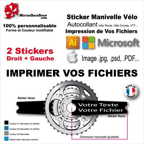 Sticker Manivelle Vélo Fox