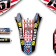 Kit déco 250 RMZ Suzuki 10-14 Replica florent PAULET