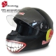 Décoration casque aérographe Sourire sticker