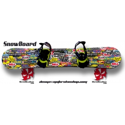 Sticker Patchwork Sponsor SnowBoard