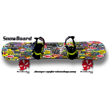 Sticker Patchwork SnowBoard